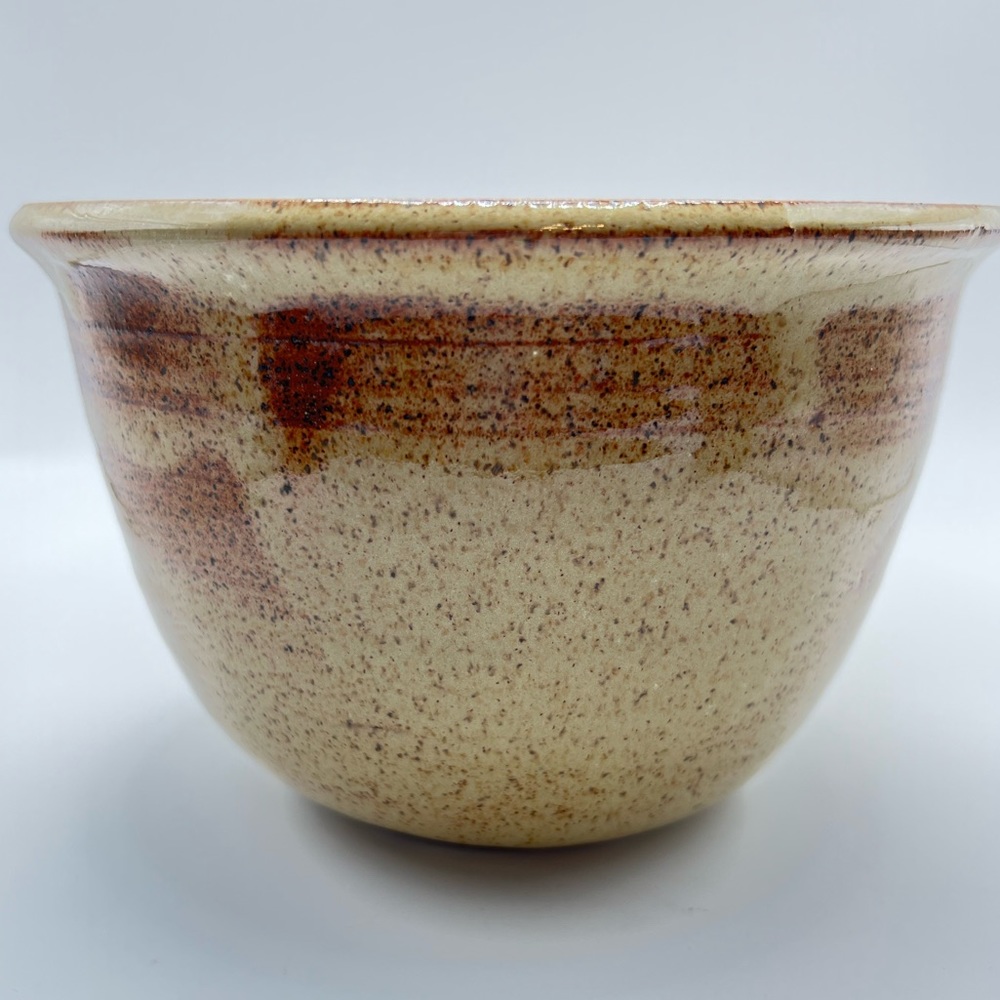 Signed studio pottery stoneware bowl.